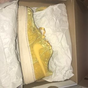 Air Force 1s -  Velvet Yellow 6.5 Y